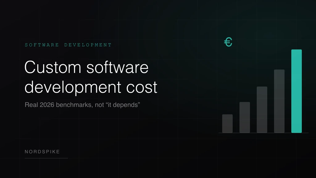Custom software development cost in 2026: real benchmarks