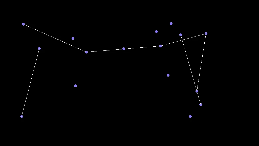 Abstract network of enquiry, rate table, quote and follow up nodes connected by accent lines